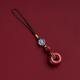 The Zodiac Natural Cinnabar Amulet for Phone or Keys
